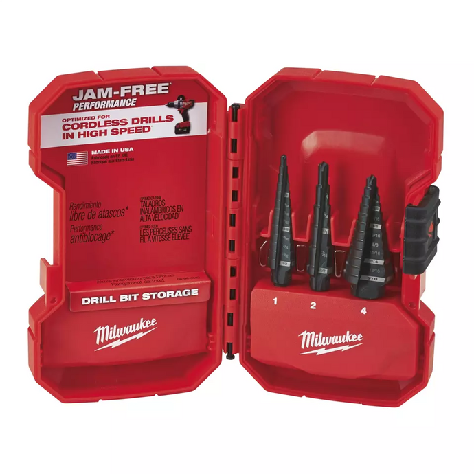 Milwaukee 48-89-9221 Milwaukee Tool Step Drill Bit Set - 3PC