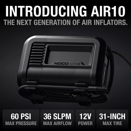 NOCO AIR15 UltraFast 15A 80 PSI 12V Portable Tire Inflator and Air Compressor