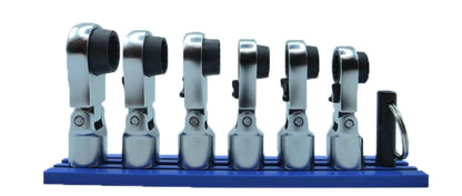 Vim Tools NORA150 3/8” Drive 6pc Nano Flex Offset Ratcheting Attachment