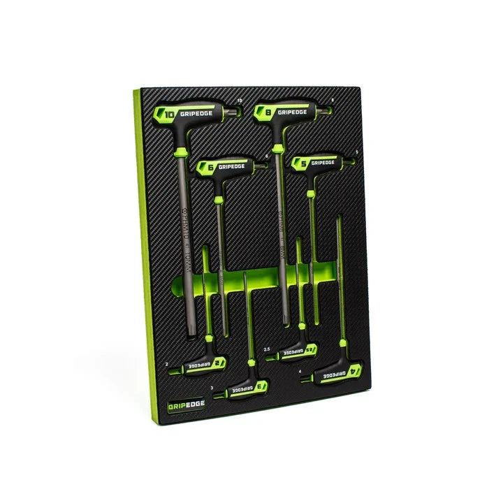 GRIPEDGE PHM8S PHS9S SAE + Metric HEX T-Handle Driver Set + PST8S RPT Star Set