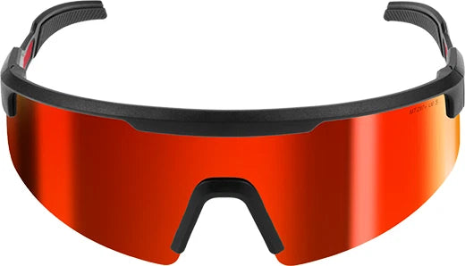 Milwaukee 48-73-2500 Wrap Around Safety Glasses Red Mirrored Anti-Scratch Lenses