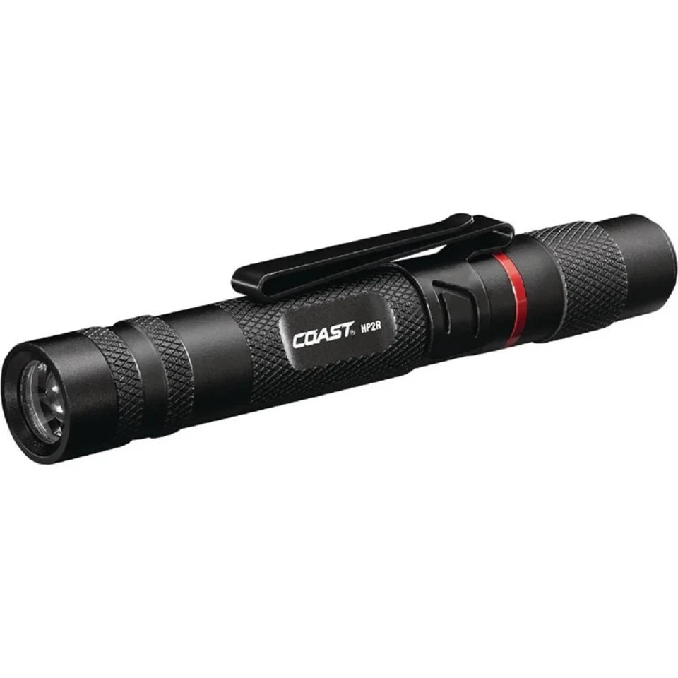 COAST Products HP2R 280 Lumen Rechargeable Penlight with Twist Focus - Black