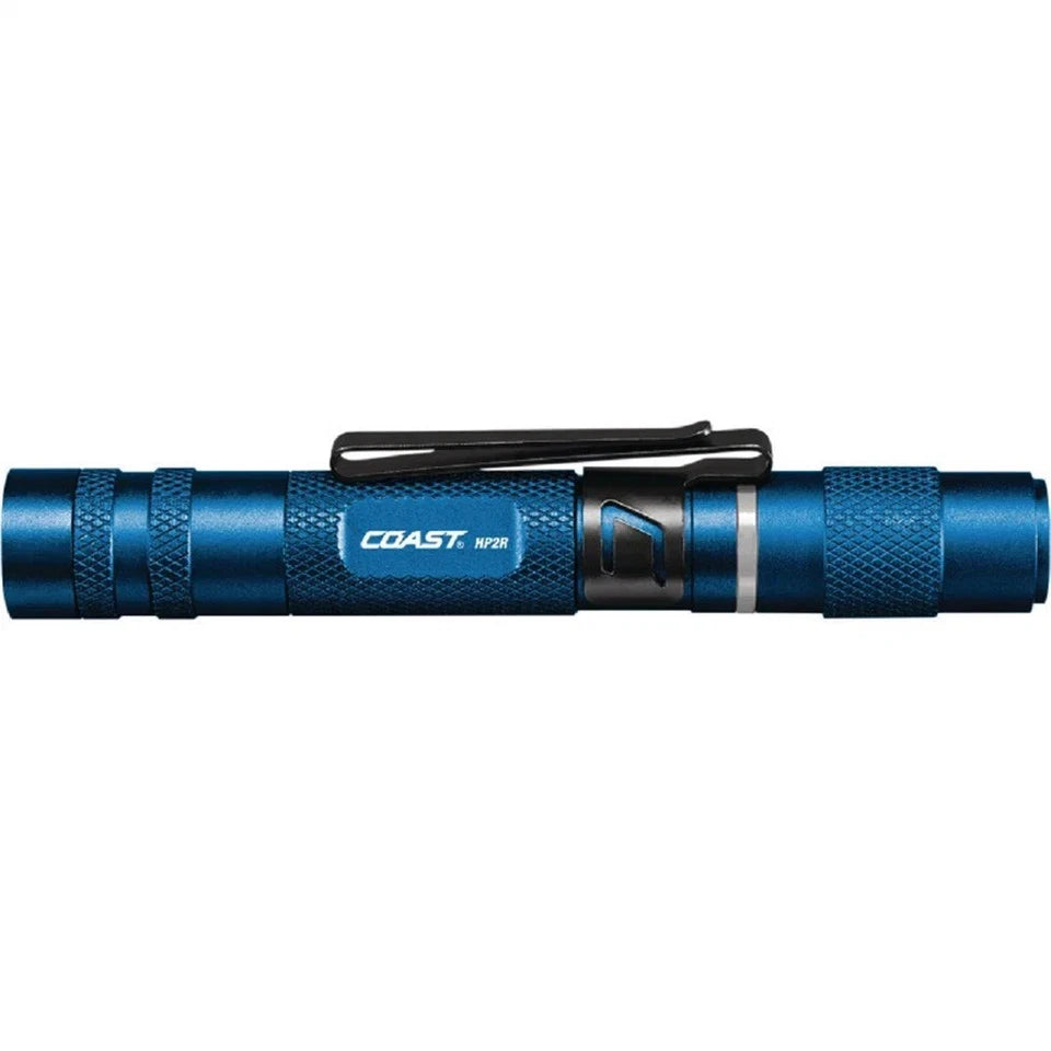 COAST Products HP2R 280 Lumen Rechargeable Penlight with Twist Focus - Blue