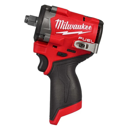 Milwaukee 2563-20 M12 FUEL 12V 1/2" Stubby Impact Wrench + (2) 3ah Batteries