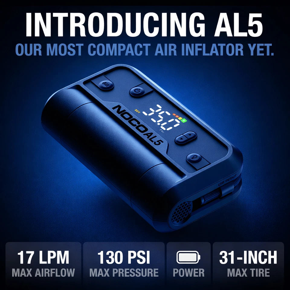 NOCO Air AL5: UltraFast Cordless Tire Inflator - Battery-Powered Air Compressor