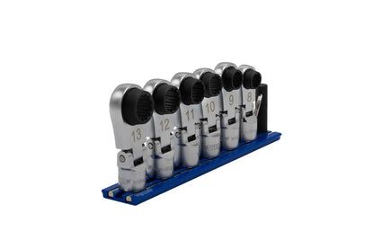Vim Tools NORA150 3/8” Drive 6pc Nano Flex Offset Ratcheting Attachment