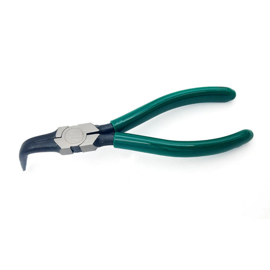 SK Tools 16315 Curved Long Chain Nose Pliers 6 in Long - USA MADE