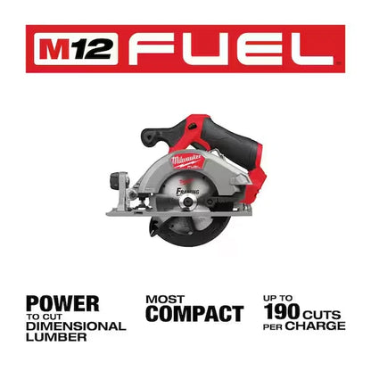 Milwaukee 2521-20 M12 FUEL 5-3/8" Circular Saw + Free 5.0ah Battery