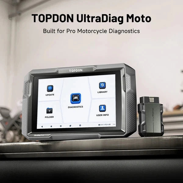TOPDON UltraDiag Moto 8" Wireless Motorcycle Diagnostic Tool + FREE V1200AIR Tool