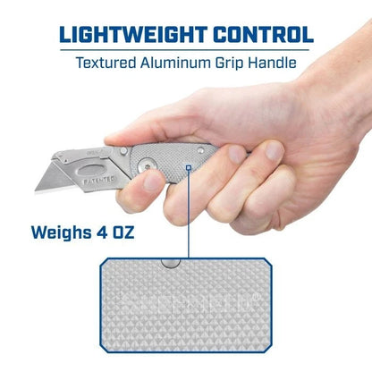 Sheffield 12344 Lockback Utility Knife - Silver