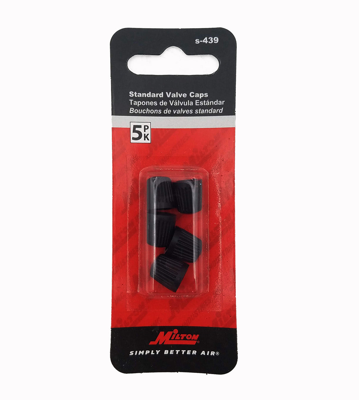 Milton S-439 Standard Valve Caps Pack of 5