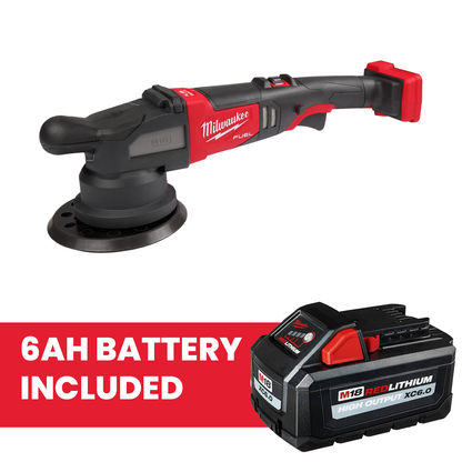 Milwaukee 2685-20 M18 FUEL 21mm Random Orbital Polisher + 6ah Battery