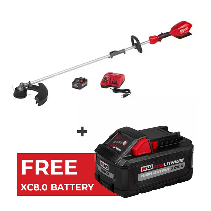 Milwaukee 2825-21ST M18 FUEL  Brushless Cordless String Trimmer Kit + FREE Battery