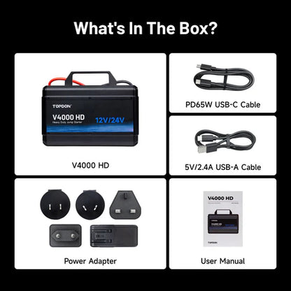 TOPDON V4000 HD Jump Starter