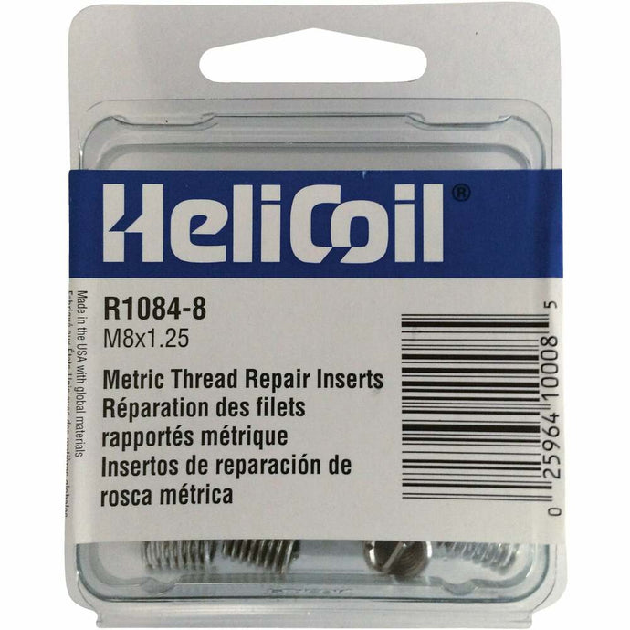 HeliCoil R1084-8 M8x1.25 Metric Thread Repair Inserts 12pk