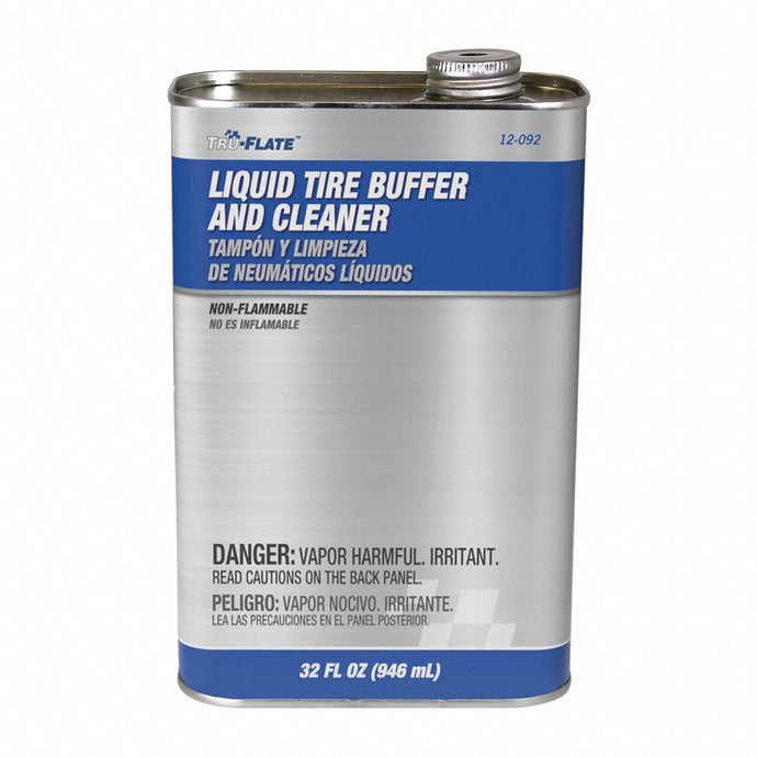 Tru-Flate 12-092 Liquid Tire Buffer and Cleaner 32oz Can