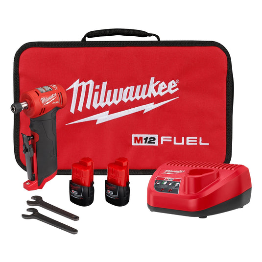 Milwaukee 2485-22 M12 Fuel 1/4" Right Angle Die Grinder Kit