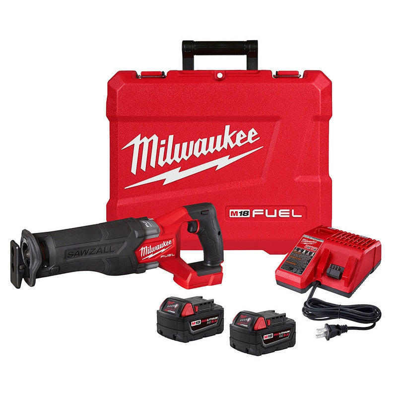 Load image into Gallery viewer, Milwaukee 2821-22 M18 Fuel Sawzall Recip Saw Kit w/ 5.0Ah Batteries
