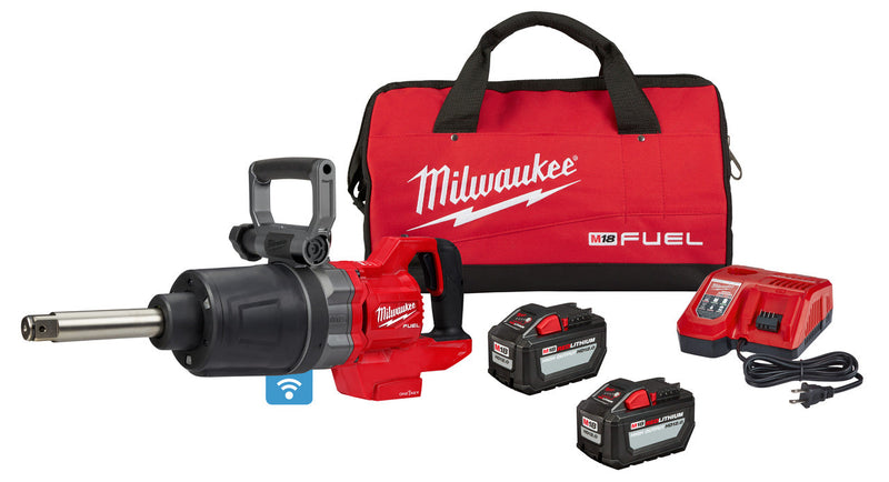 Load image into Gallery viewer, Milwaukee 2869-22HD M18 FUEL 1&quot; D-Handle Extended Anvil Torque Impact Wrench KIT
