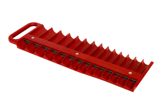 Lisle 40200 Red 3/8" Magnetic Deep & Standard Socket Holder Rack Organizer