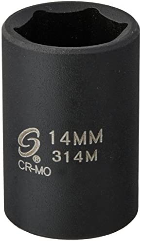 Sunex 314M 3/8" Drive 14mm Standard Impact Socket