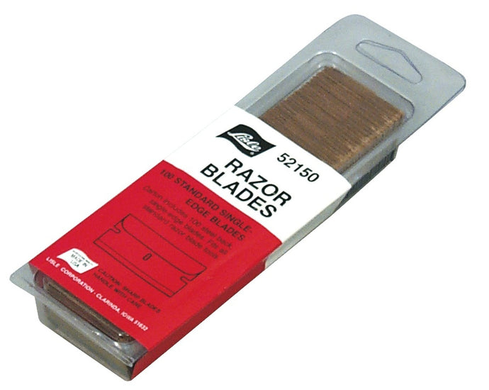 Lisle 52150 100 Pack Single Edge Razor Blades