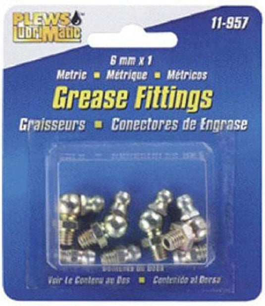 Plews 11-957 Pack of 8 6mm Grease Fittings Straight and 45?????¬?