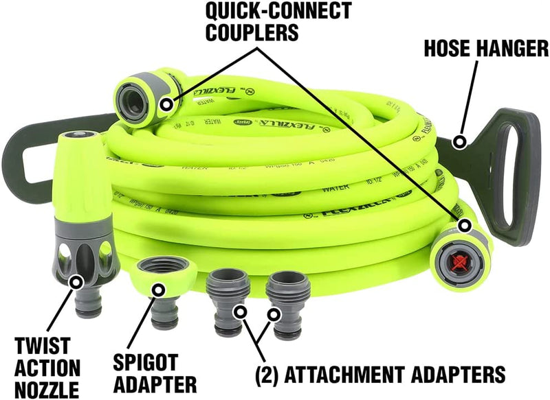 Load image into Gallery viewer, Flexzilla HFZG12050QN 1/2&quot; x 50&#39; Garden Hose Kit with Attachments
