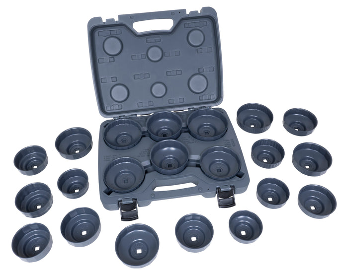 Lisle 61460 21pc Heavy Duty End Cap Oil Filter Wrench Set