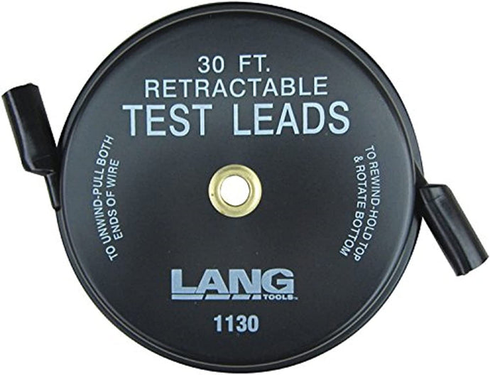 Lang 1130 30ft Retractable Test Leads 18 Gauge Wire