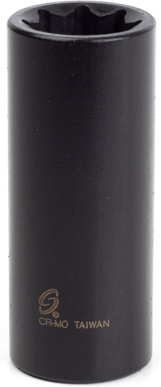 Sunex 224QD 1/2" Drive 8 Point 3/4" Deep Impact Socket