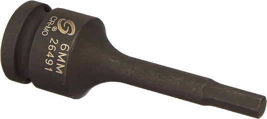 Sunex 26491 1/2" Drive 6mm Hex Impact Bit