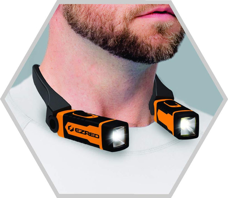 Load image into Gallery viewer, EZ Red NK15 ANYWEAR 300 Lumen Mechanics Rechargeable Neck Lights Red, Green, Orange
