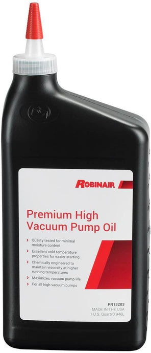 Robinair 13203 Premium High Vacuum Pump Oil, 1 Quart Bottle