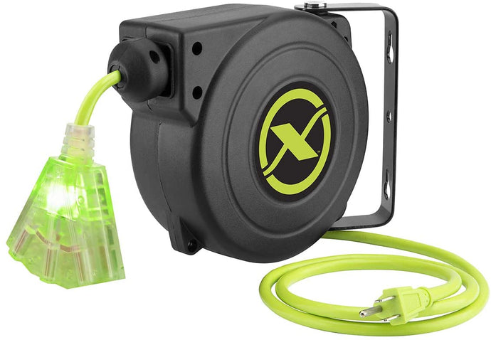 Flexzilla FZ8160253 25ft 16/3 AWG Retractable Extension Cord Reel - Multi Outlet