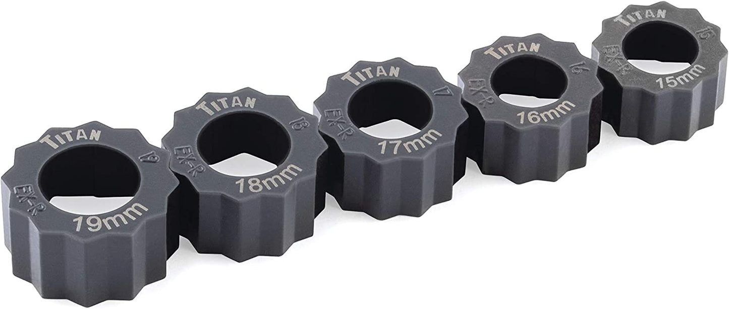 Titan 16058 5 Piece Large Damaged Bolt Extractor Set