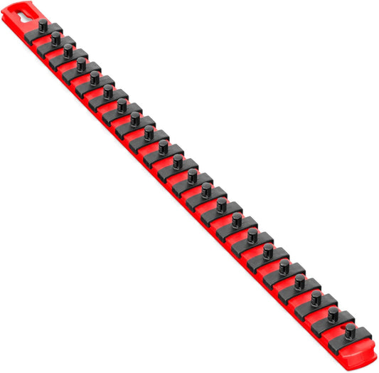 Ernst 8400 1/4" Drive DURA-PRO Twist Lock Socket Organizer Rail RED