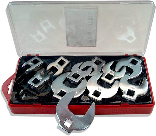 V8 Tools 7711 11 Piece 3/8" Drive Crowsfoot Wrench Set