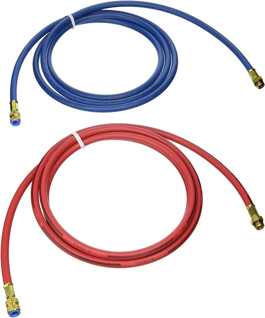 Robinair 34722 2 Replacement 9' Red, Blue R-134a Enviro-Guard Hoses for 34788 AC