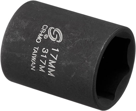Sunex 317M 3/8" Drive 17mm Standard Impact Socket