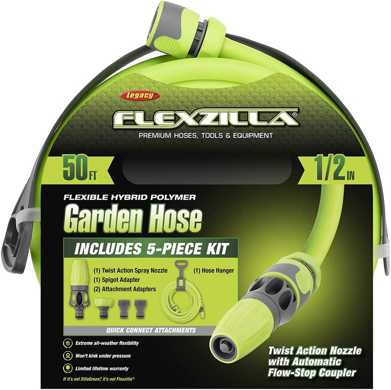 Load image into Gallery viewer, Flexzilla HFZG12050QN 1/2&quot; x 50&#39; Garden Hose Kit with Attachments
