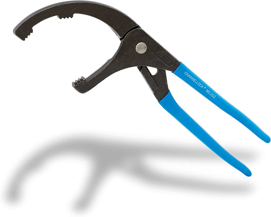 Channellock 212 12" Adjustable Oil Filter / PVC Pliers 4.25" Capacity