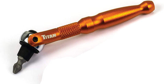 Titan 11315-OR Orange 1/4" Swivel Head Micro Bit Driver