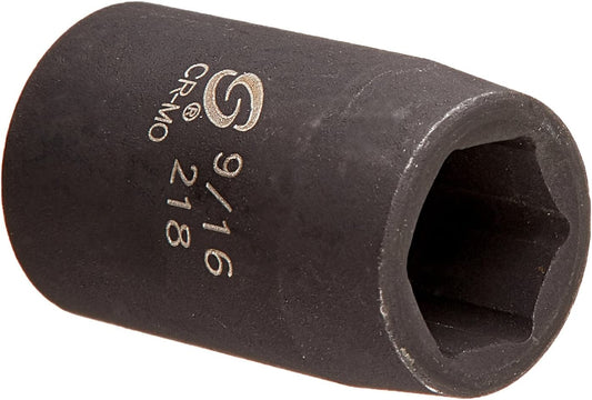 Sunex 218 1/2" Drive Standard 9/16" Impact Socket