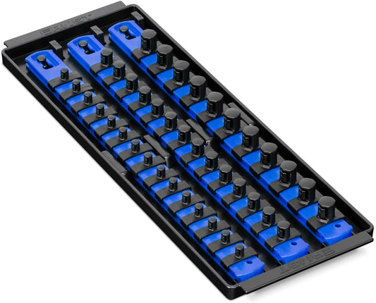 Ernst 8031 3/8" Dr. Fixed Peg "Gripper" 8 Bit Organizer BLACK