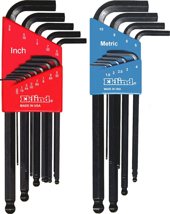 Eklind 13222 22pc Combo Metric & SAE Ball-End Hex Key Set.