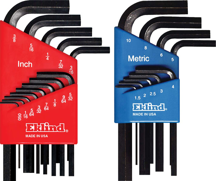 Eklind 10122 22 Piece Combo METRIC and SAE Hex L-Key Set