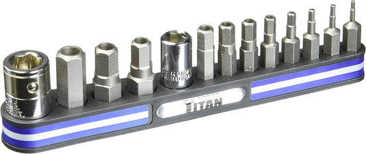 Titan 16136 13 Piece Metric Tamper Resistant Hex Bit Set