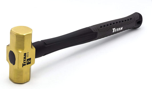 Titan 63216 2lb Brass Non Sparking Hammer