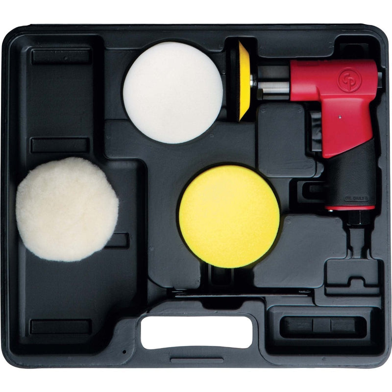 Load image into Gallery viewer, Chicago Pneumatic 7201P Mini 3&quot; Polisher Kit with 4 Pads and Case
